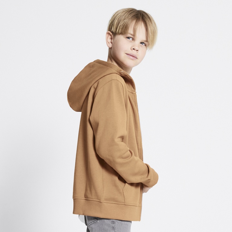 Zip hoodie "Tom star" Tobacco